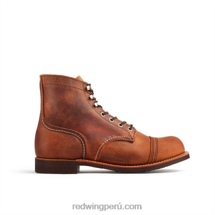 cobre_x22t166_red_wing_heritage_bota_de_6_pulgadas_para_hombre_estilo_8084_iron_ranger_en_piel_de_arnes.jpg cobre X22T166 Red Wing heritage - bota de 6 pulgadas para hombre estilo 8084 iron ranger en piel de arnés - Image 1