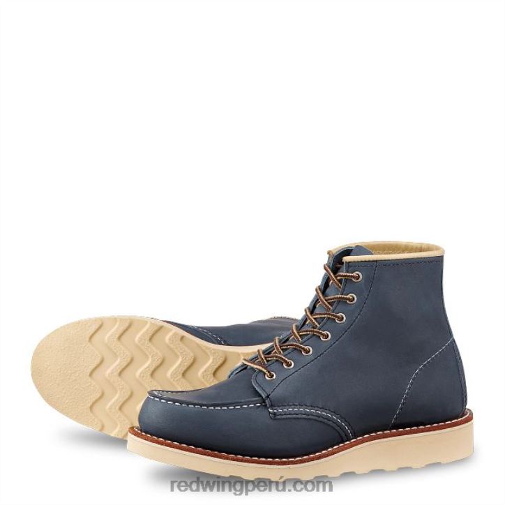 indigo_x22t190_red_wing_heritage_bota_corta_estilo_mocasin_clasico_de_6_pulgadas_para_mujer_estilo_3383_en_piel_de_vacuno.jpg índigo X22T190 Red Wing heritage - bota corta estilo mocasín clásico de 6 pulgadas para mujer estilo 3383 en piel de vacuno - Image 1