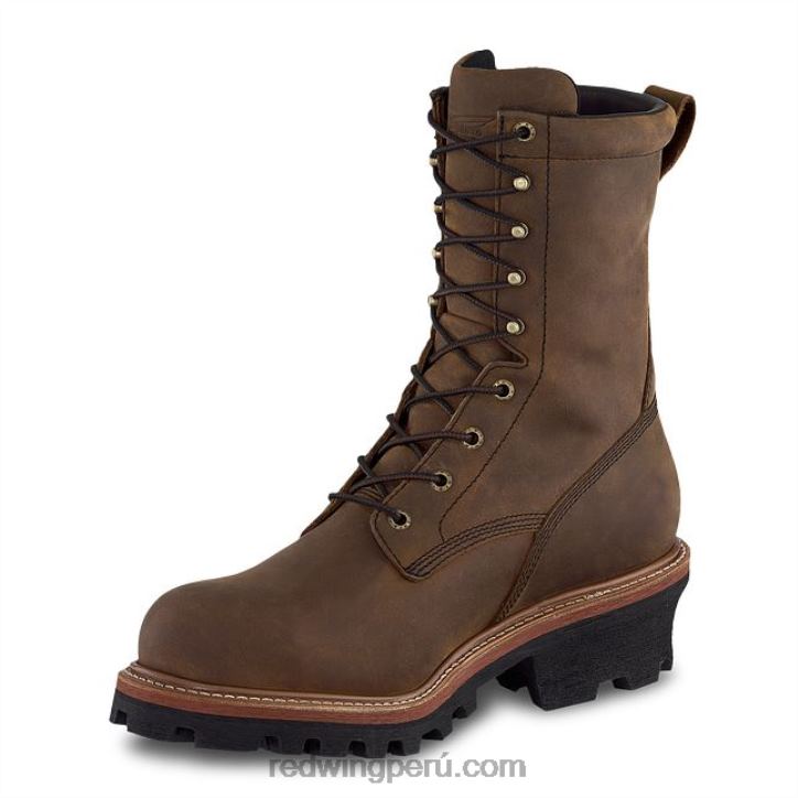 marrón X22T116 Red Wing botas de trabajo con punta suave de 8 pulgadas para hombre estilo 402 supersole - Image 3