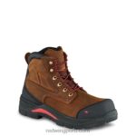 marrón X22T120 Red Wing trabajo - estilo 4436 supersole para hombre de 11 pulgadas resistente al agua con punta de seguridad metguard bota sin cordones