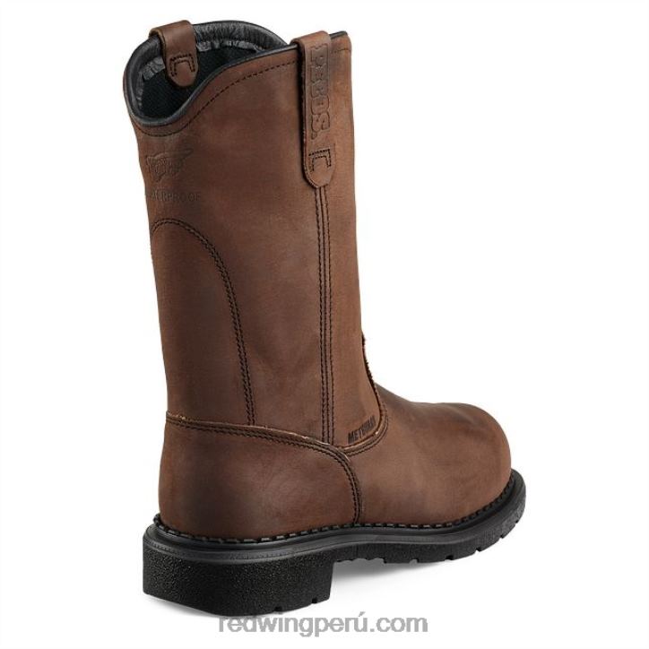marrón X22T121 Red Wing trabajo - estilo 2405 supersole 2.0 bota de seguridad para hombre de 11 pulgadas sin cordones - Image 2
