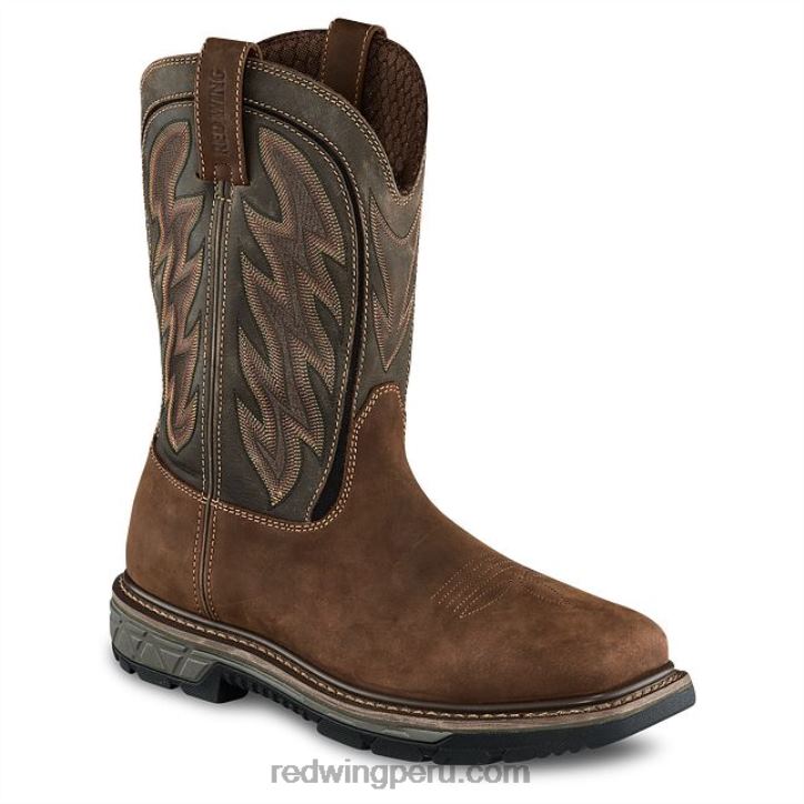 marrón X22T124 Red Wing trabajo - estilo 866 tracción tred bota sin cordones para hombre de 9 pulgadas con punta blanda - Image 1