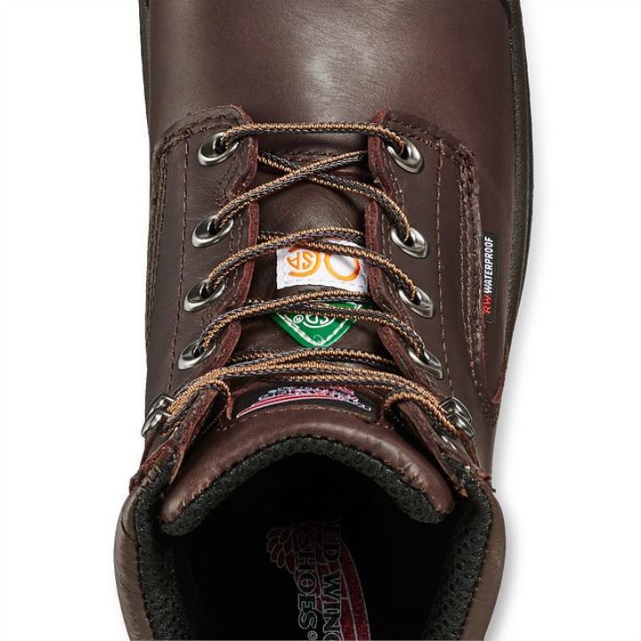 marrón X22T128 Red Wing trabajo - estilo 4217 dynaforce botas impermeables con punta de seguridad para hombre de 6 pulgadas - Image 4