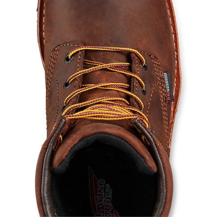 marrón X22T24 Red Wing guante de piel de ante con forro estilo 95230 guante para hombre de piel de ante nuez moscada - Image 4
