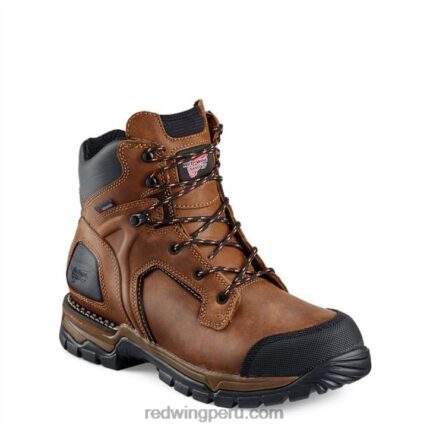 marrón X22T69 Red Wing trabajo - estilo 4435 supersole bota metguard impermeable para hombre de 8 pulgadas con punta de seguridad