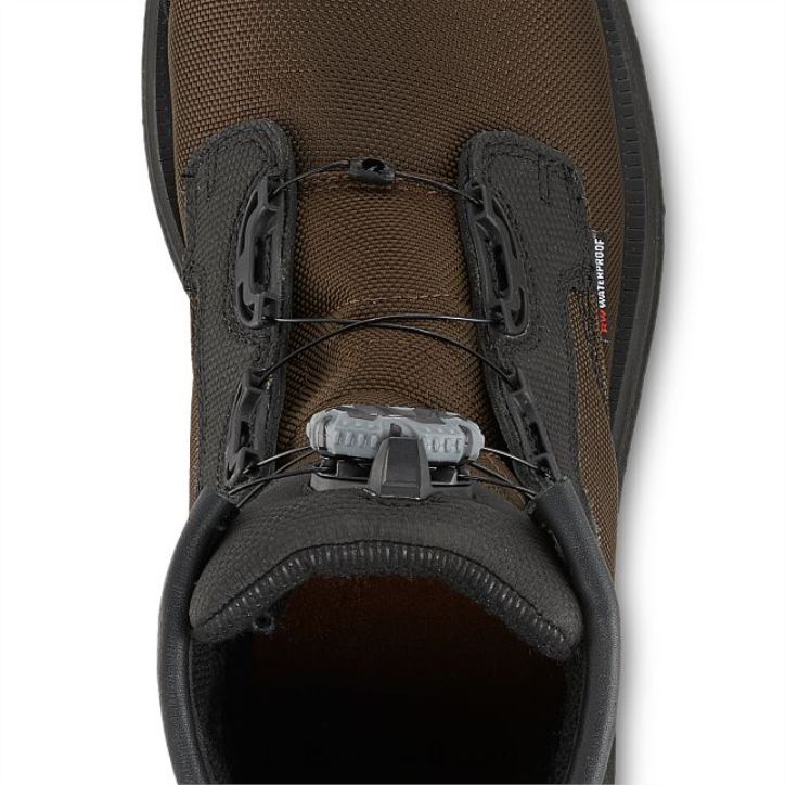 marrón X22T72 Red Wing botas de trabajo impermeables con punta de seguridad de 6 pulgadas para hombre estilo 4423 crv - Image 4