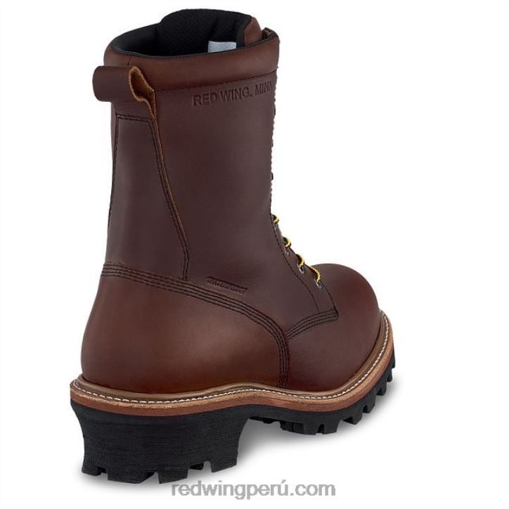 marrón X22T79 Red Wing bota de trabajo con punta de seguridad de 8 pulgadas para hombre estilo 2233 supersole - Image 2