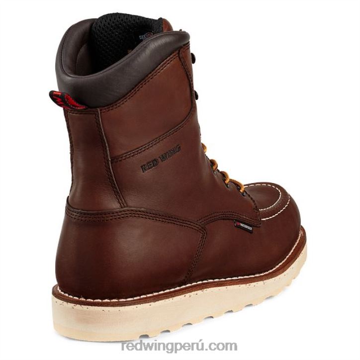 marrón X22T95 Red Wing trabajo - estilo 3530 king toe men's 8 pulgadas impermeable csa metguard bota de seguridad con punta - Image 2