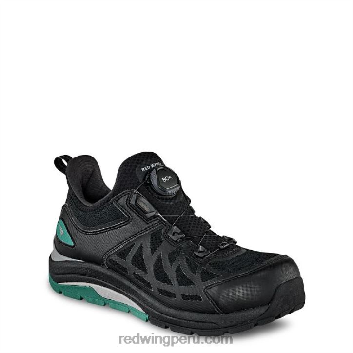 negro/verde azulado X22T162 Red Wing trabajo - estilo 2343 cooltech atletismo zapatos de trabajo atléticos con punta de seguridad para mujer - Image 1