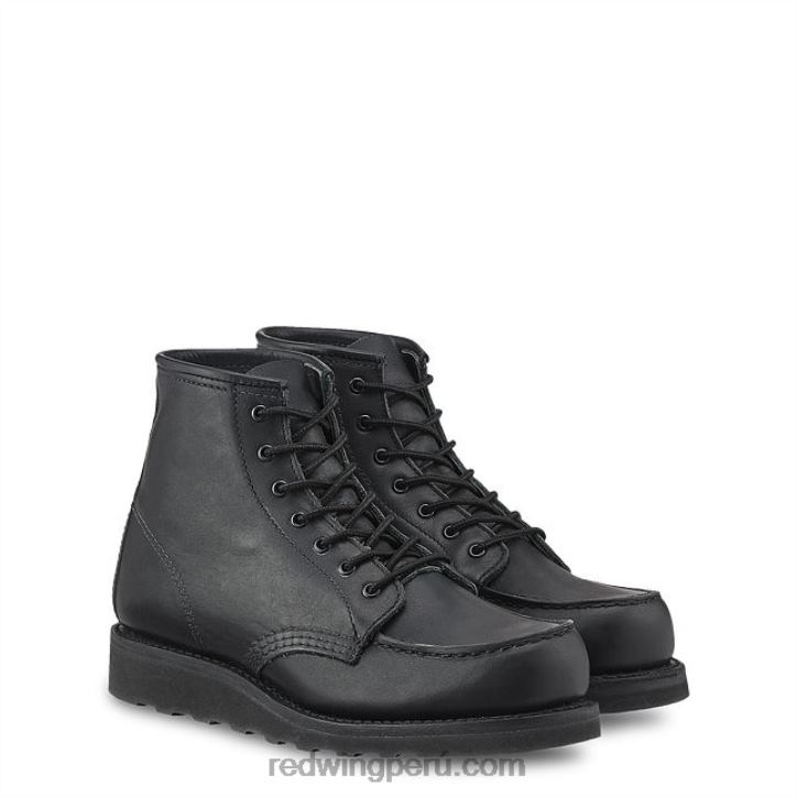 negro X22T194 Red Wing heritage - estilo 3377 botas cortas mocasines clásicas de 6 pulgadas para mujer en cuero mohave - Image 2