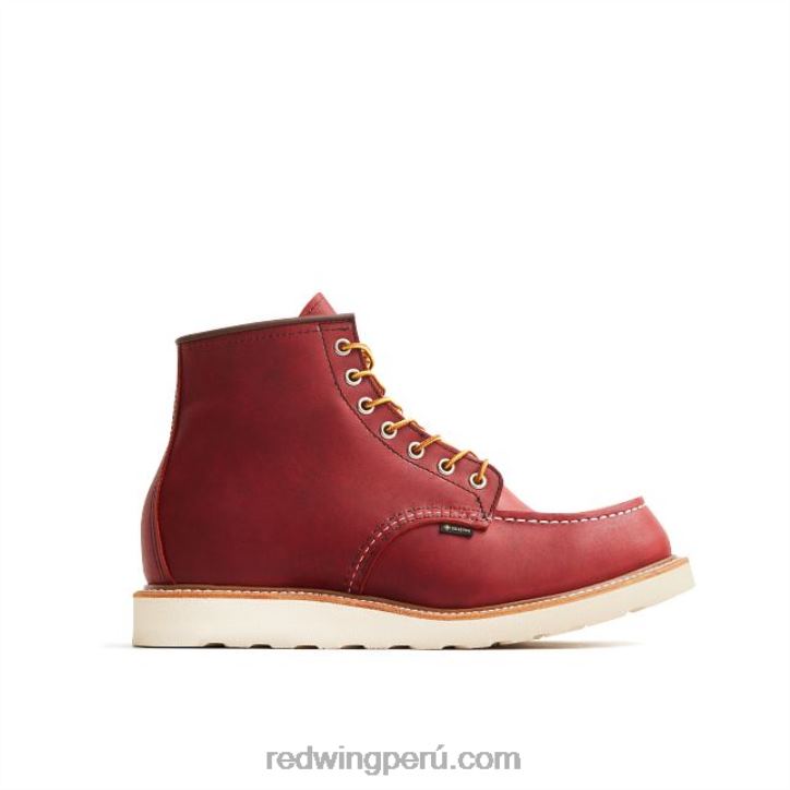 rojizo X22T171 Red Wing heritage - bota de 6 pulgadas estilo mocasín clásico 1907 para hombre en cuero áspero y resistente - Image 1