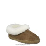 castaña X22T293 Red Wing estilo 97515 mocasines de gamuza con forro polar mocasines mocasines con forro polar de piel de oveja para hombre