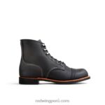 negro X22T167 Red Wing heritage - bota de 6 pulgadas para hombre estilo 8111 iron ranger en piel de arnés