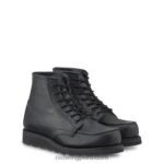 negro X22T194 Red Wing heritage - estilo 3377 botas cortas mocasines clásicas de 6 pulgadas para mujer en cuero mohave - Image 2