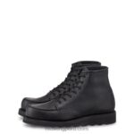 negro X22T194 Red Wing heritage - estilo 3377 botas cortas mocasines clásicas de 6 pulgadas para mujer en cuero mohave - Image 5