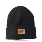 negro X22T279 Red Wing gorro de punto con logo estilo 97457 gorro de reloj de punto unisex